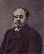 Felix Vallotton Portrait decoratif of Emile Zola oil painting picture wholesale